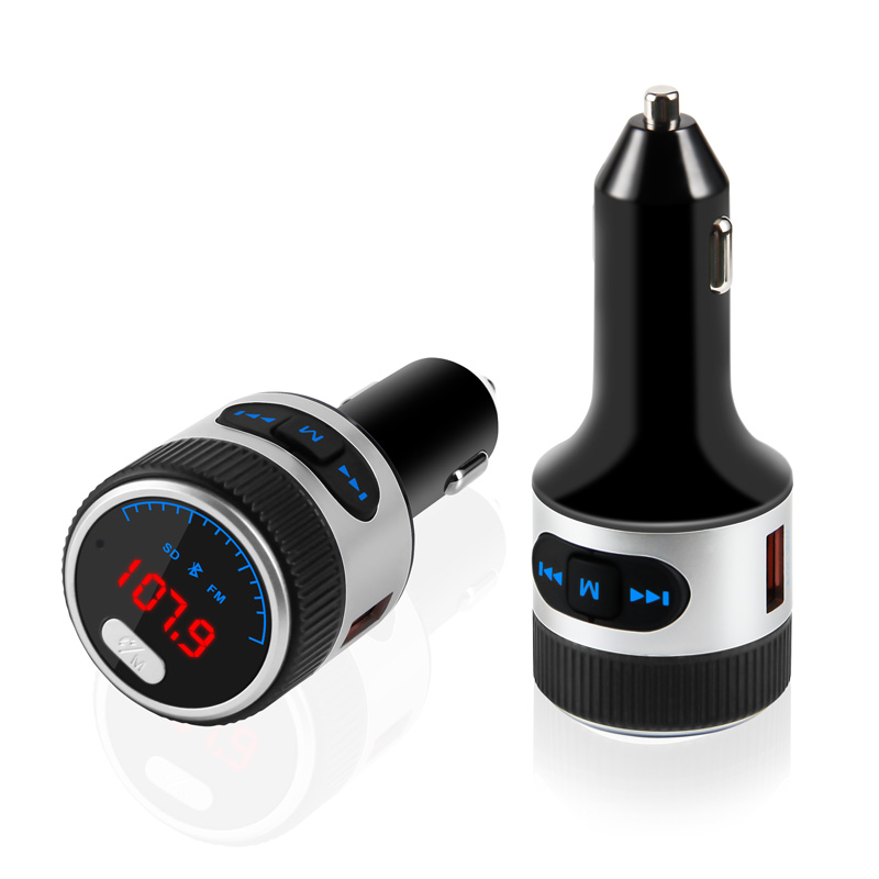Car Charger Supports USB Flash Drive/Micro SD Card Led Display Bluetooth FM Transmitter - 翻译中...