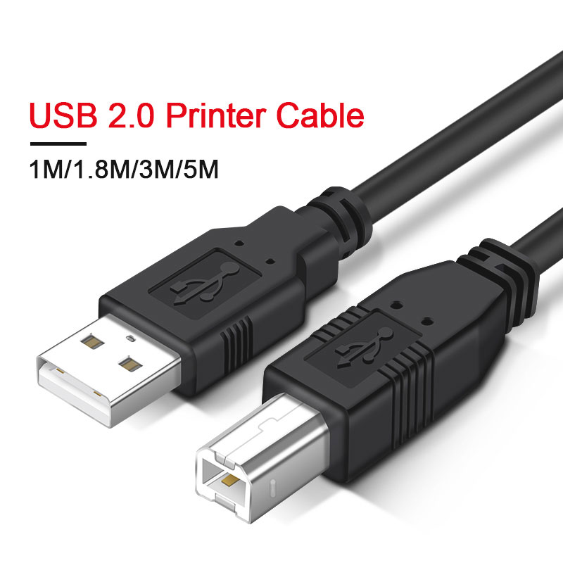 Kabel do drukarki USB 2.0 Kabel USB typu A-B męski do męskiej drukarki do drukarki USB Epson HP ZJiang Label DAC